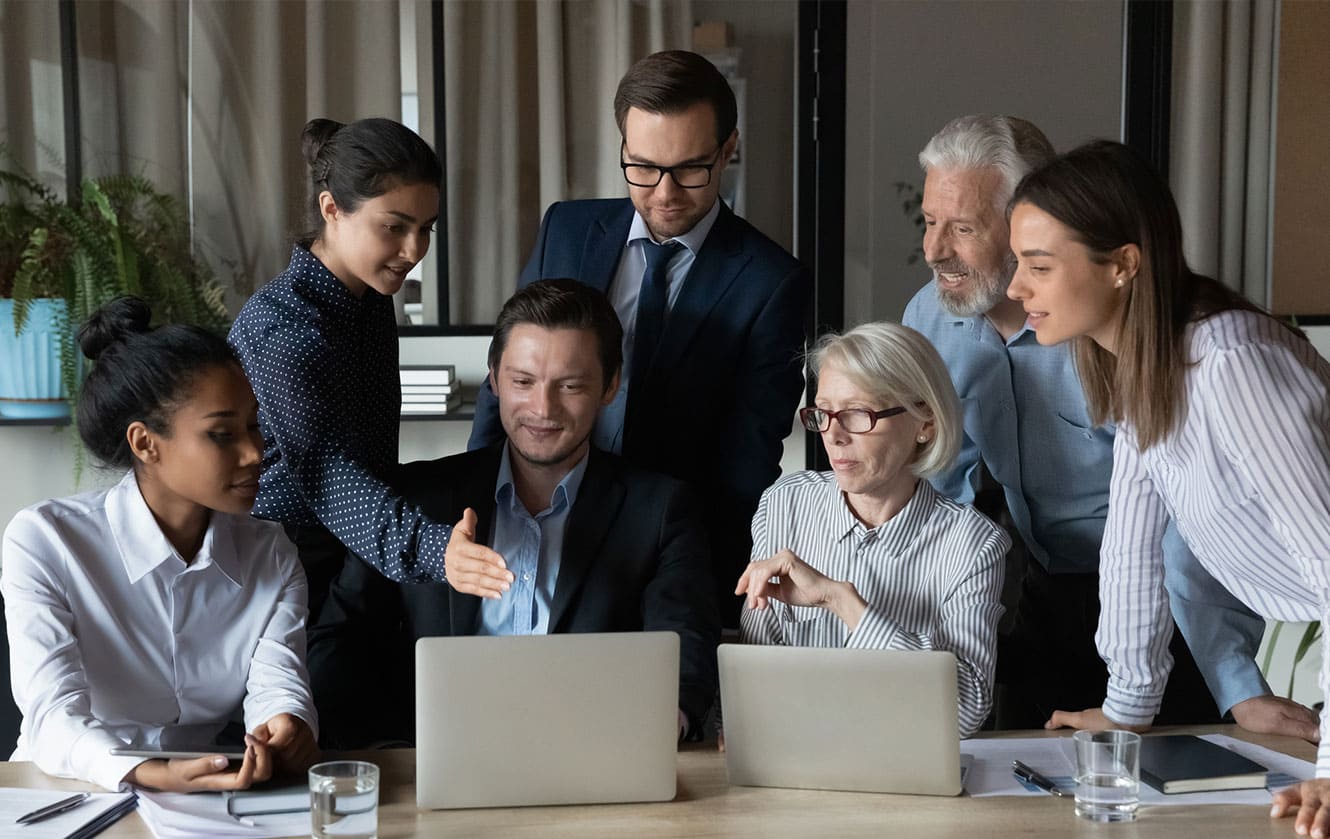 Photo of a business meeting