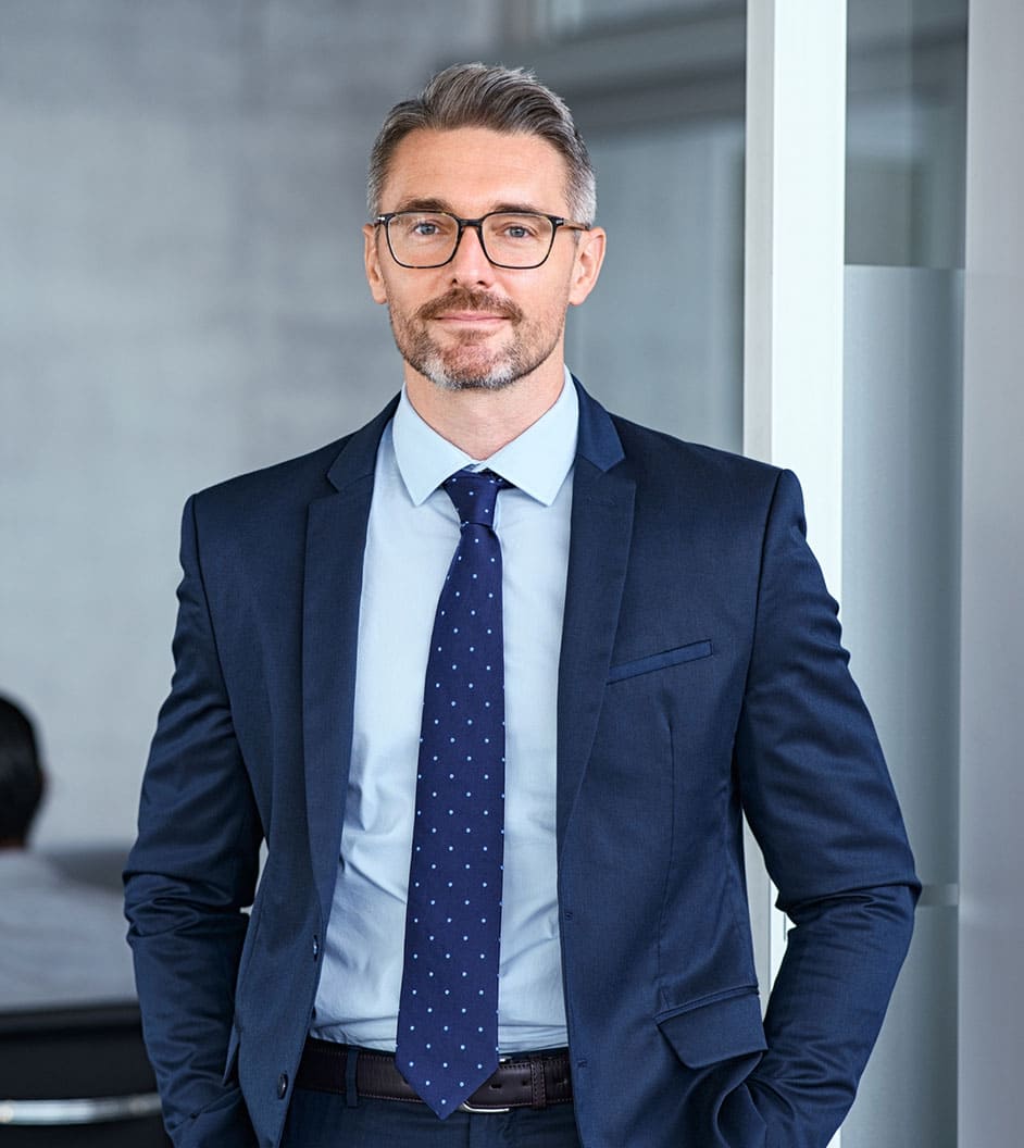 Photo of a male during a meeting