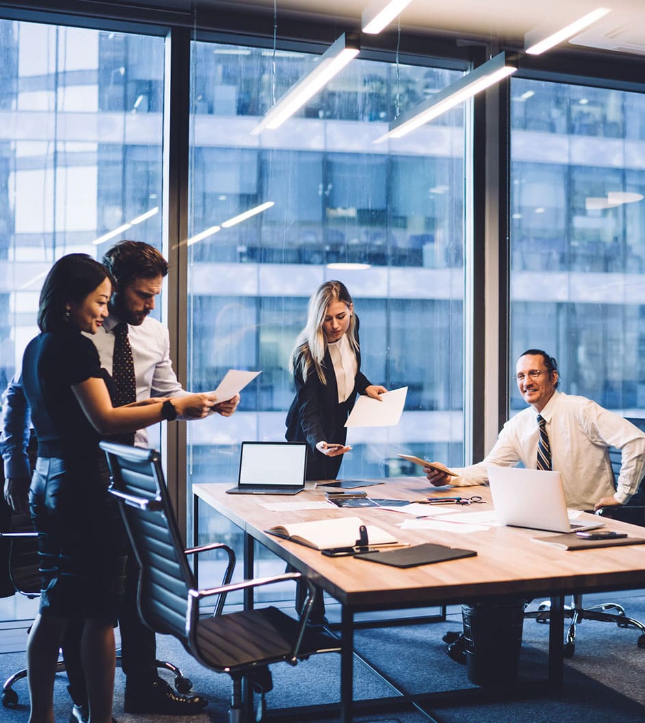 Photo of a business meeting