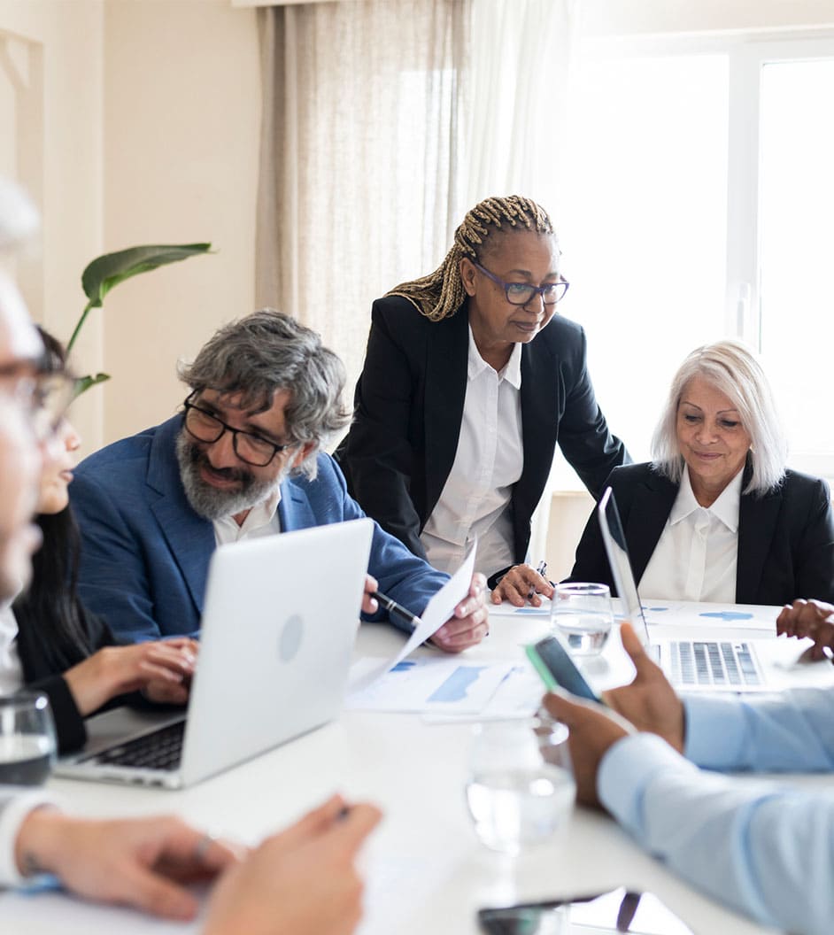 Photo of a business meeting